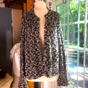 Eileen Fisher Marled Organic Cotton Cardigan XL